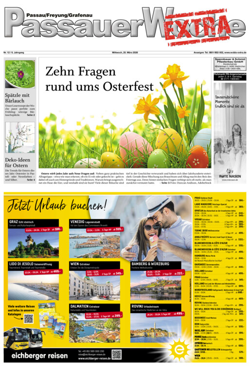 Passauer Woche EXTRA vom Mittwoch, 25.03.2026