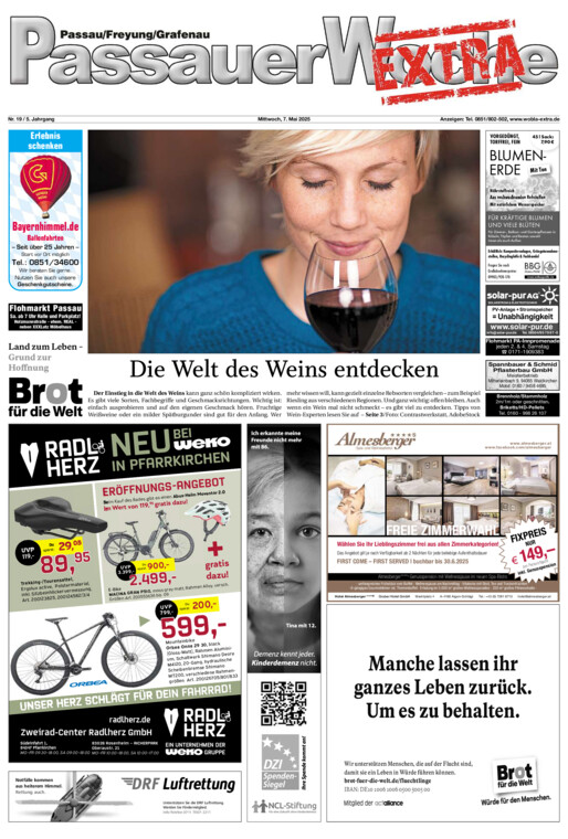 Passauer Woche EXTRA vom Mittwoch, 07.05.2025