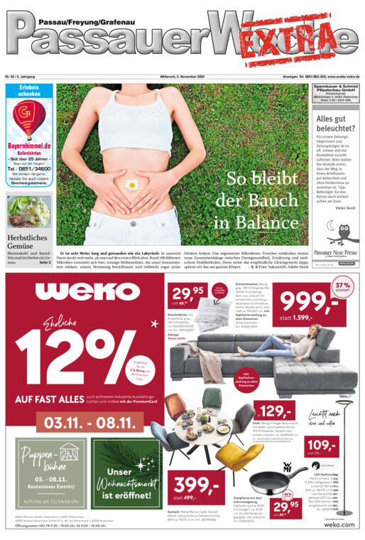 Passauer Woche EXTRA vom Mittwoch, 05.11.2025