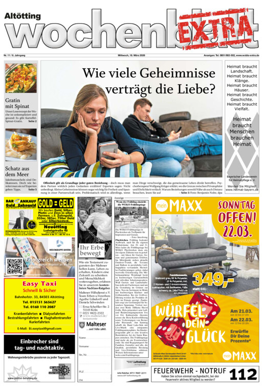 Altötting Wochenblatt EXTRA vom Mittwoch, 18.03.2026