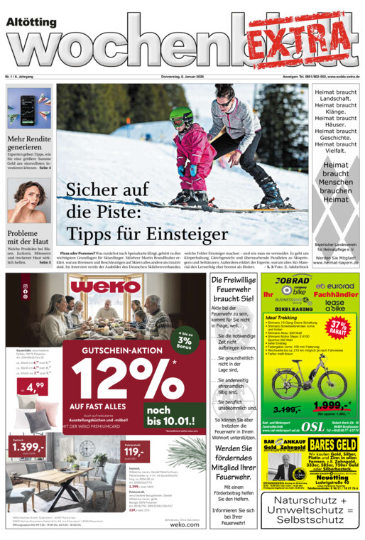 Altötting Wochenblatt EXTRA vom Donnerstag, 08.01.2026