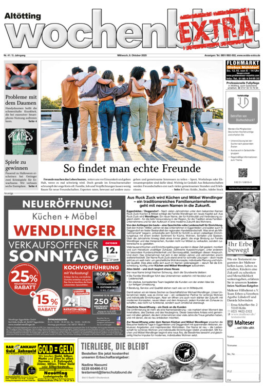 Altötting Wochenblatt EXTRA vom Mittwoch, 08.10.2025