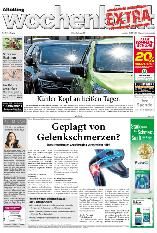 Altötting Wochenblatt EXTRA vom Mittwoch, 31.07.2024