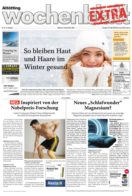 Altötting Wochenblatt EXTRA vom Mittwoch, 19.11.2025