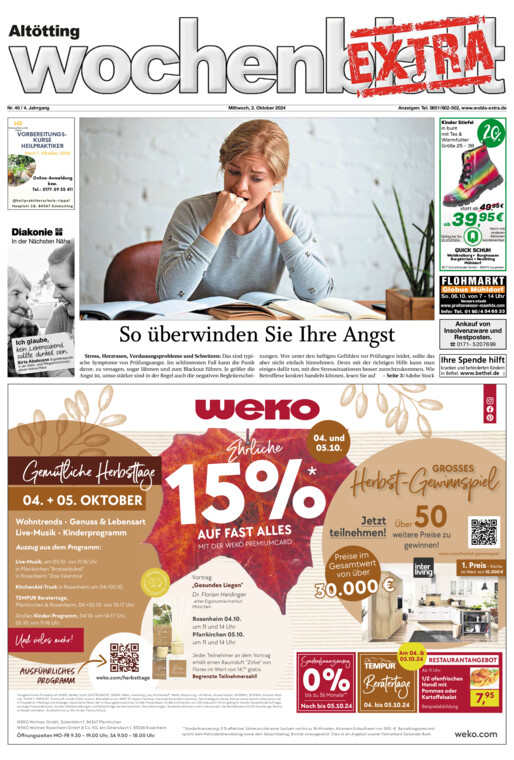 Altötting Wochenblatt EXTRA vom Mittwoch, 02.10.2024