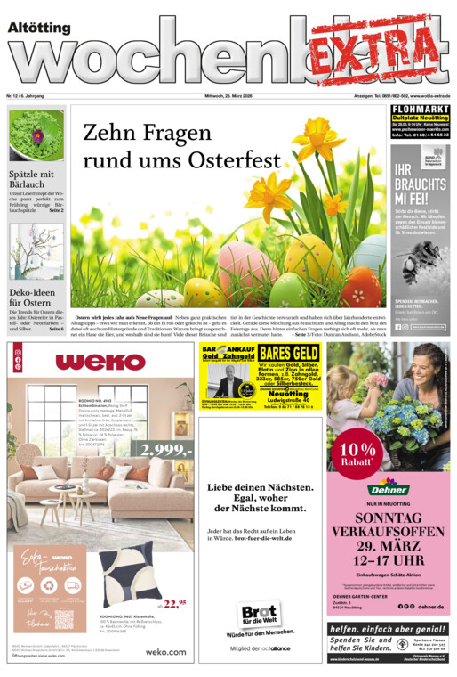 Altötting Wochenblatt EXTRA vom Mittwoch, 25.03.2026
