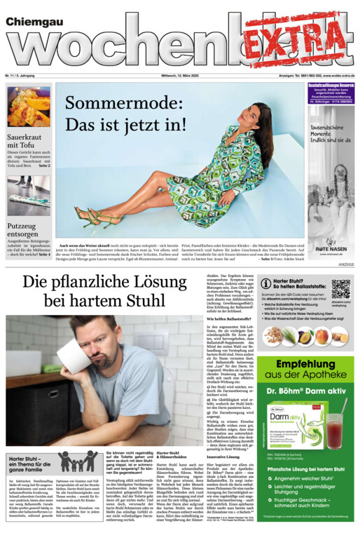 Chiemgau Wochenblatt EXTRA vom Mittwoch, 12.03.2025