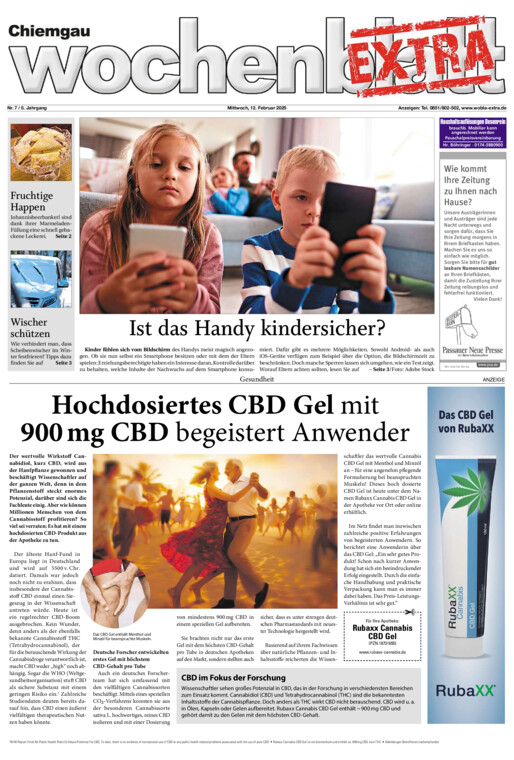 Chiemgau Wochenblatt EXTRA vom Mittwoch, 12.02.2025