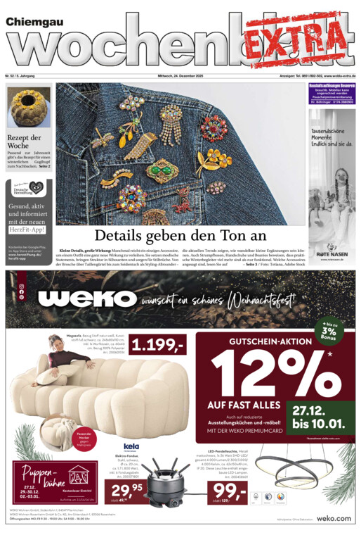 Chiemgau Wochenblatt EXTRA vom Mittwoch, 24.12.2025