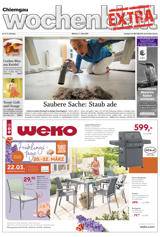 Chiemgau Wochenblatt EXTRA vom Mittwoch, 11.03.2026
