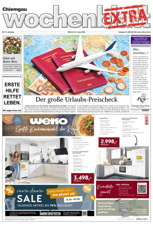 Chiemgau Wochenblatt EXTRA vom Mittwoch, 21.01.2026