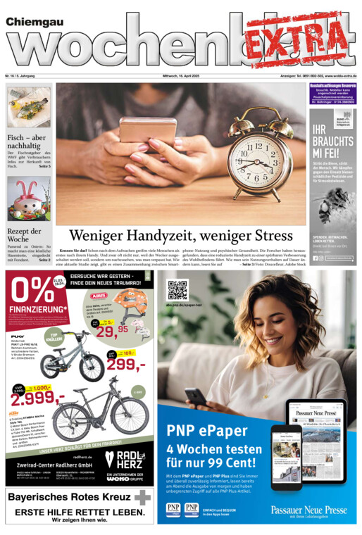 Chiemgau Wochenblatt EXTRA vom Mittwoch, 16.04.2025