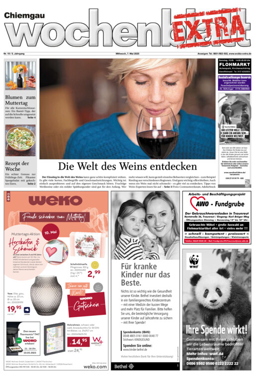 Chiemgau Wochenblatt EXTRA vom Mittwoch, 07.05.2025