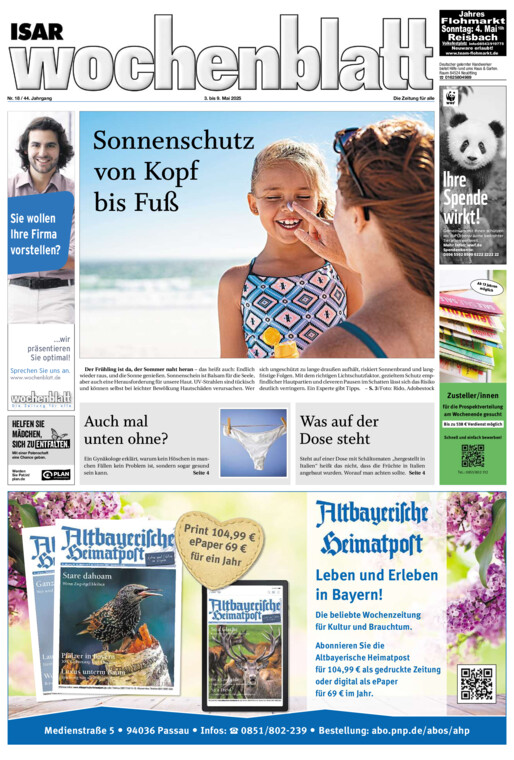 Isar Wochenblatt vom Samstag, 03.05.2025