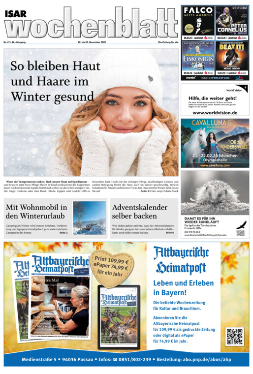Isar Wochenblatt vom Samstag, 22.11.2025