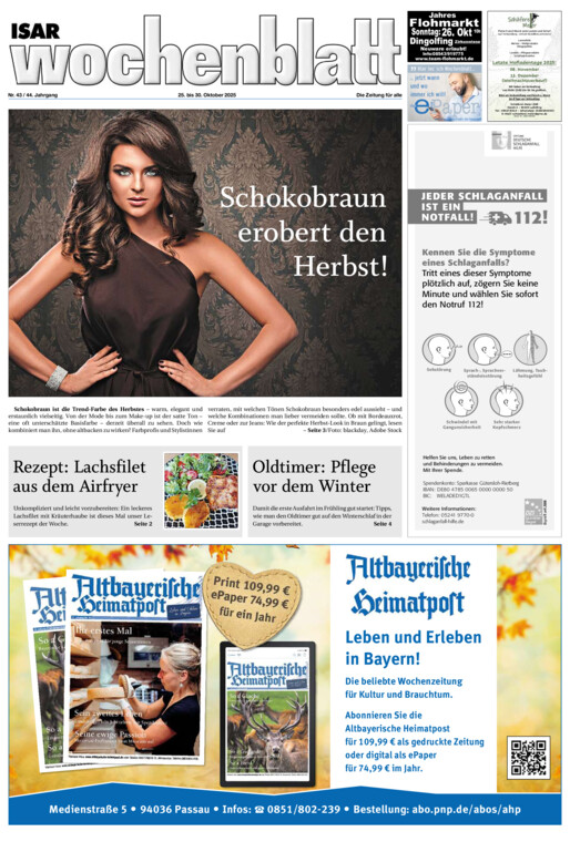 Isar Wochenblatt vom Samstag, 25.10.2025