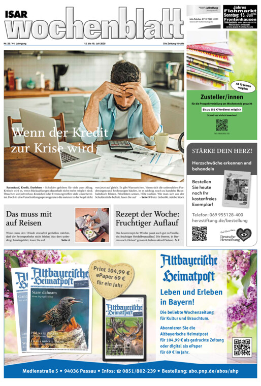 Isar Wochenblatt vom Samstag, 12.07.2025
