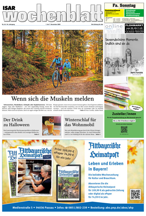 Isar Wochenblatt vom Samstag, 01.11.2025
