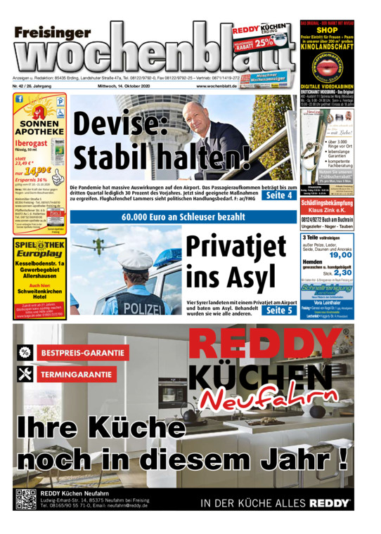 Freisinger Wochenblatt vom Mittwoch, 14.10.2020