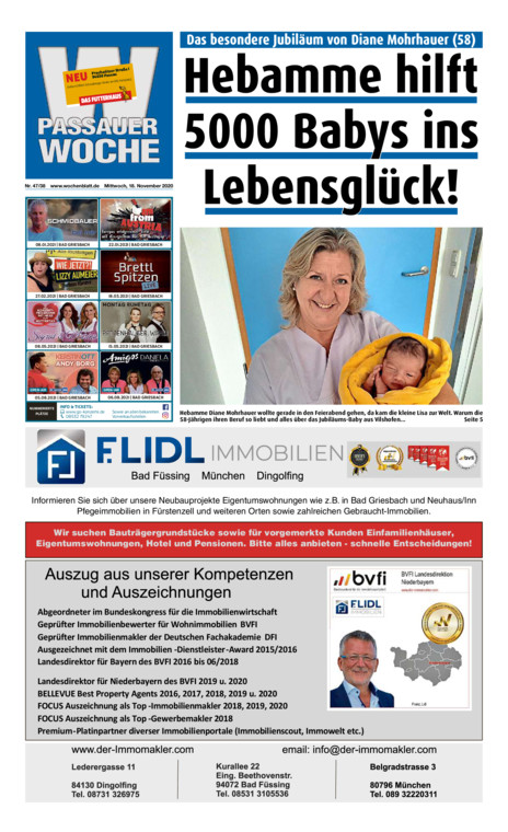 Passauer Woche vom Mittwoch, 18.11.2020