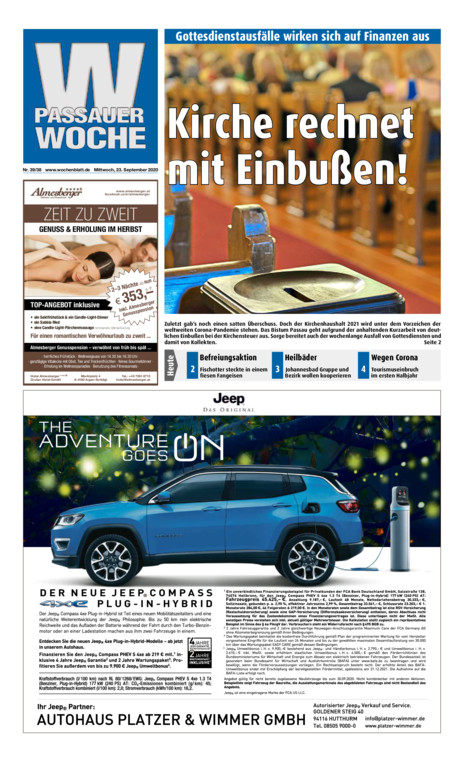 Passauer Woche vom Mittwoch, 23.09.2020